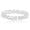 2 cttw Cushion Lab Grown Diamond Eternity Ring Wedding Band in 14K White Gold For Women
