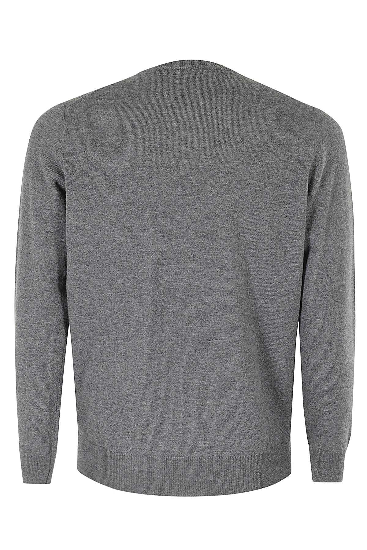 Grey Crewneck Merino Wool Sweater