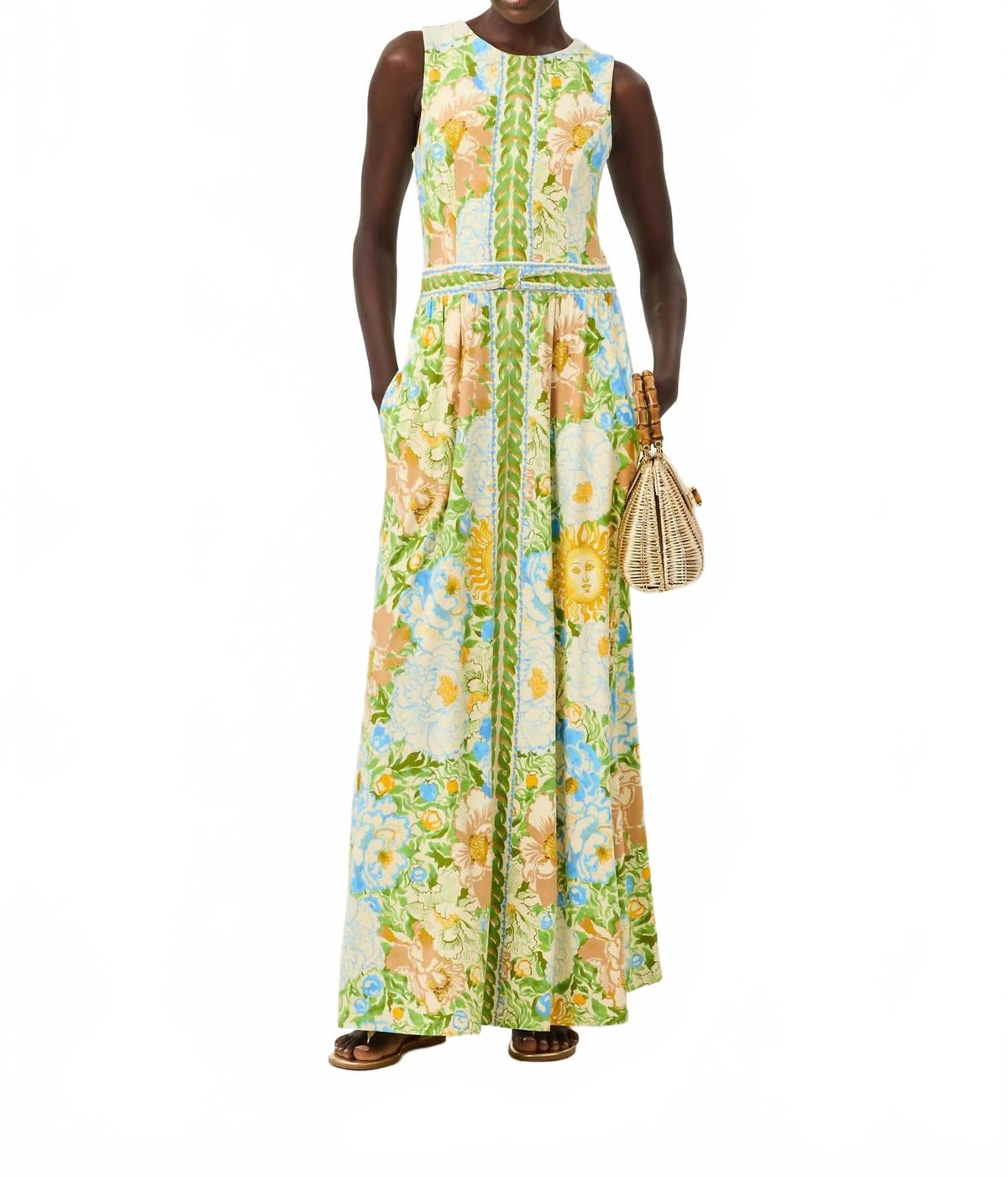 Upf50+ Rosaley Dress In Rutabaga Sympeony Engineered Knit Maxi