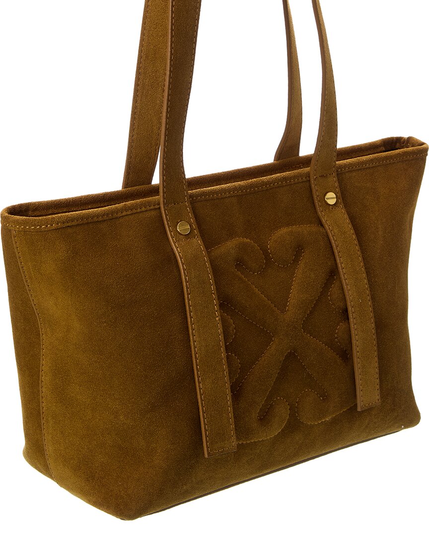 Off-White Small Zip Day Off Suede Tote