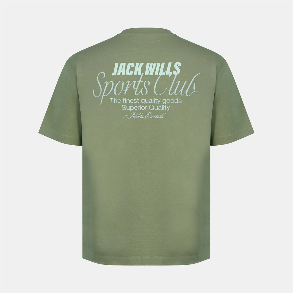 Jack Wills Script Mix Cotton Short Sleeve Oversized T Shirt