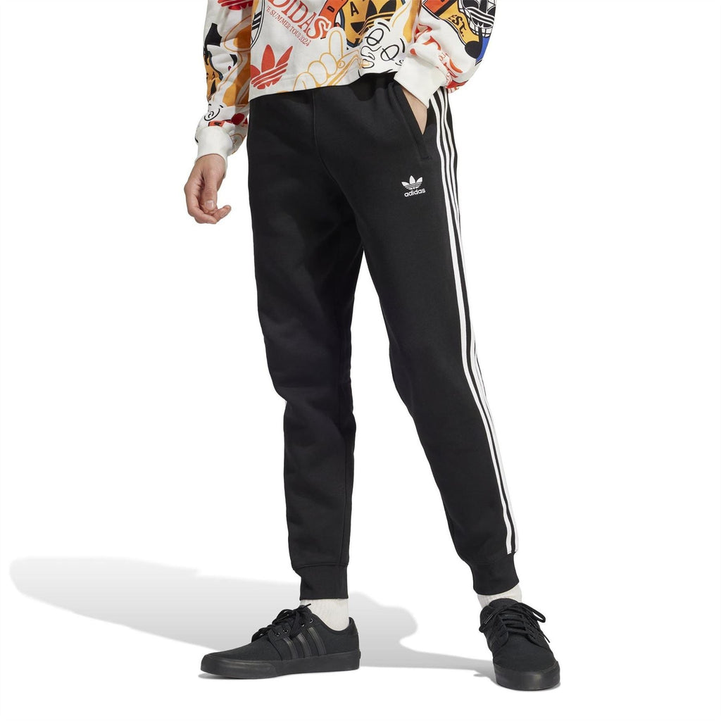 adidas Originals 3 Stripes Slim Joggers with Ribbed Cuff