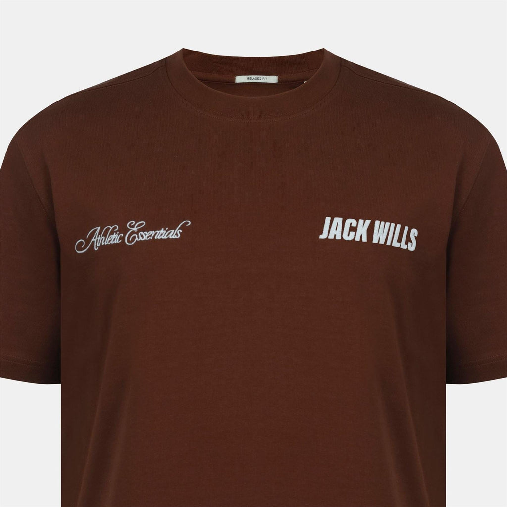 Jack Wills Script Mix Cotton Short Sleeve Oversized T Shirt