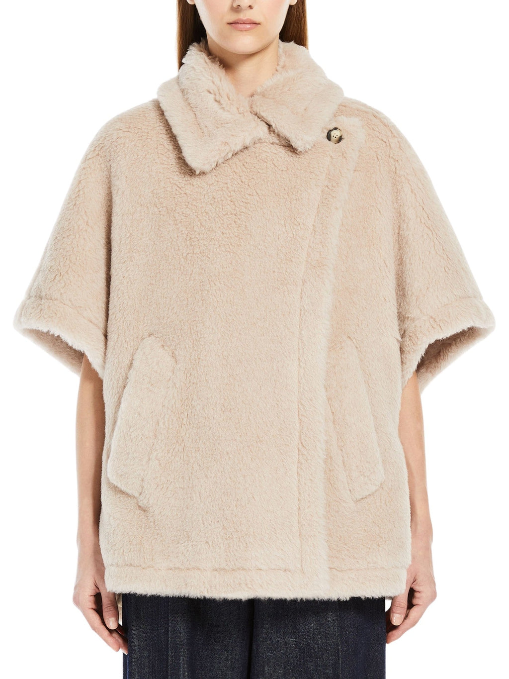 Plush Boxy Short Cape Jacket
