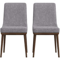 Mid-Century Modern Upholstered Dining Chair Set of 2