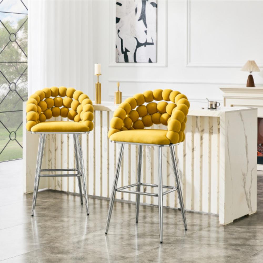 Contemporary Bubble Back Bar Chair Set