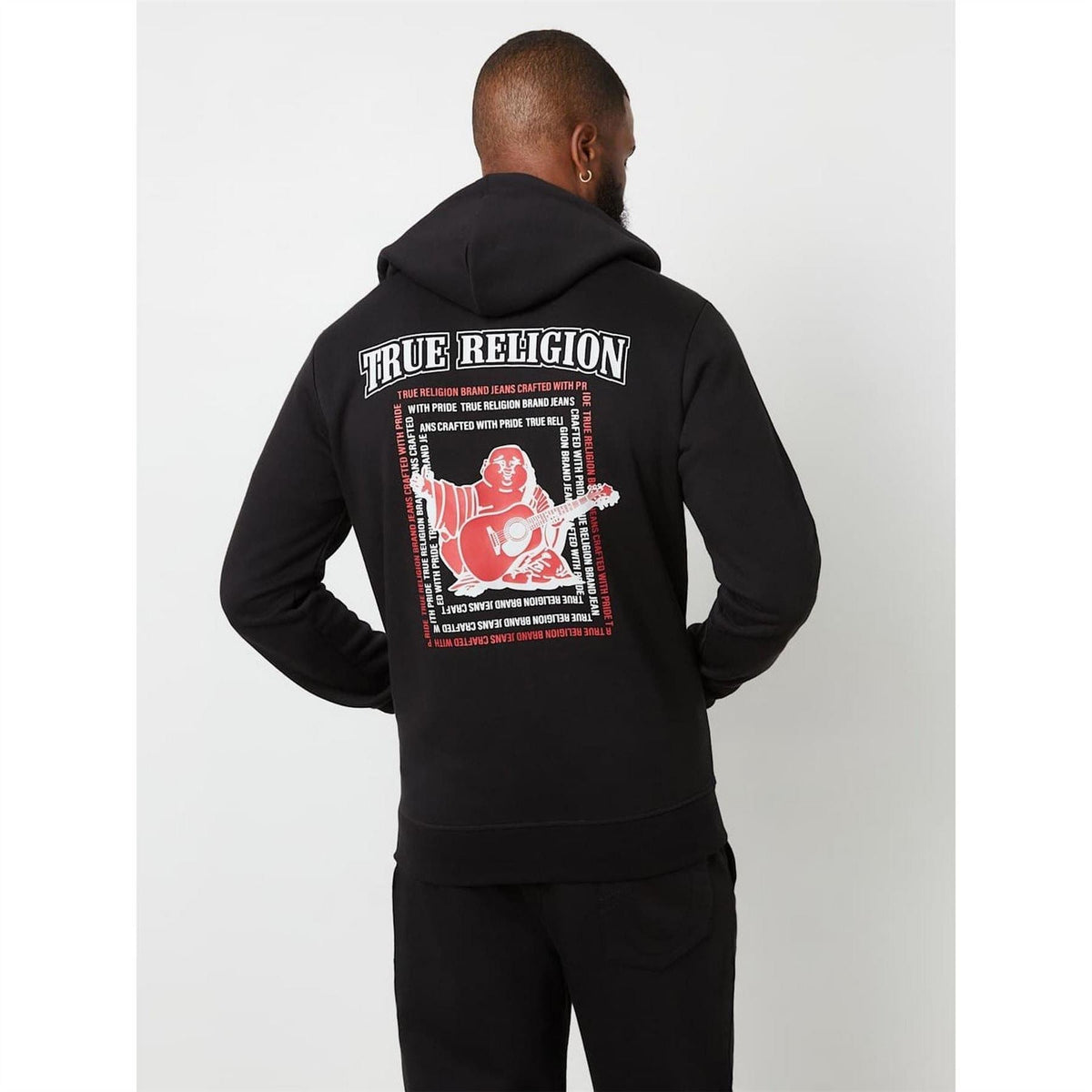 True Religion Hoodie Buddha Print Hooded Jacket