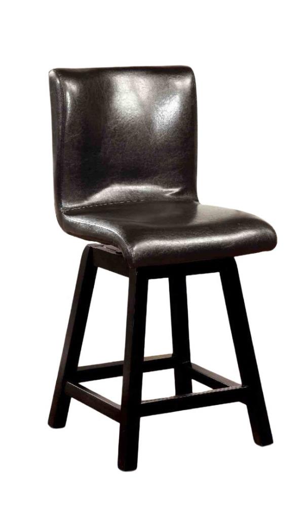 Set of 2 Contemporary Counter Height Chairs with Padded Seats