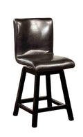 Set of 2 Contemporary Counter Height Chairs with Padded Seats