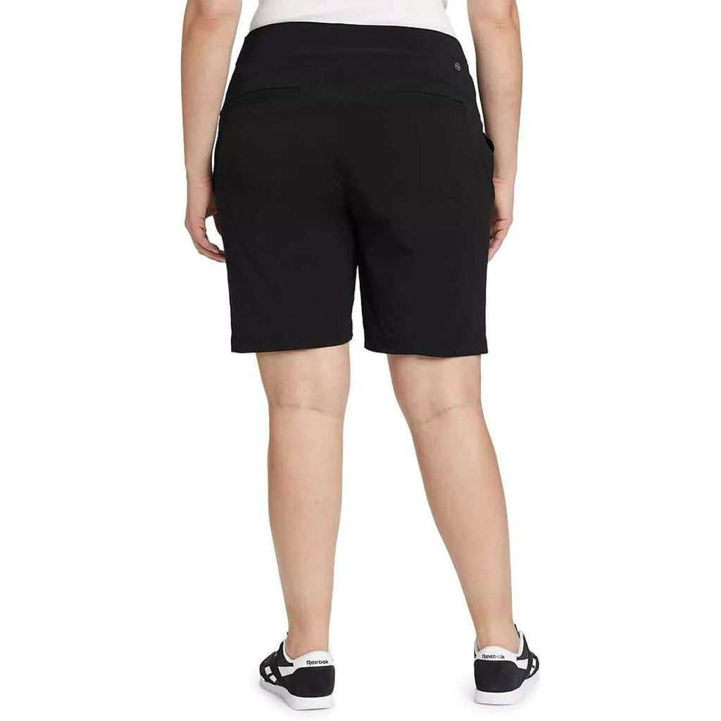 Women's High Rise Fitted Horizon Bermuda Shorts In Black