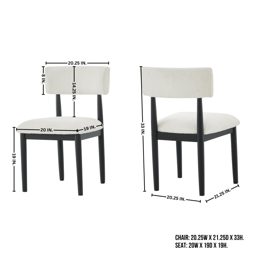 Contemporary Upholstered Side Chairs with Minimalist Design