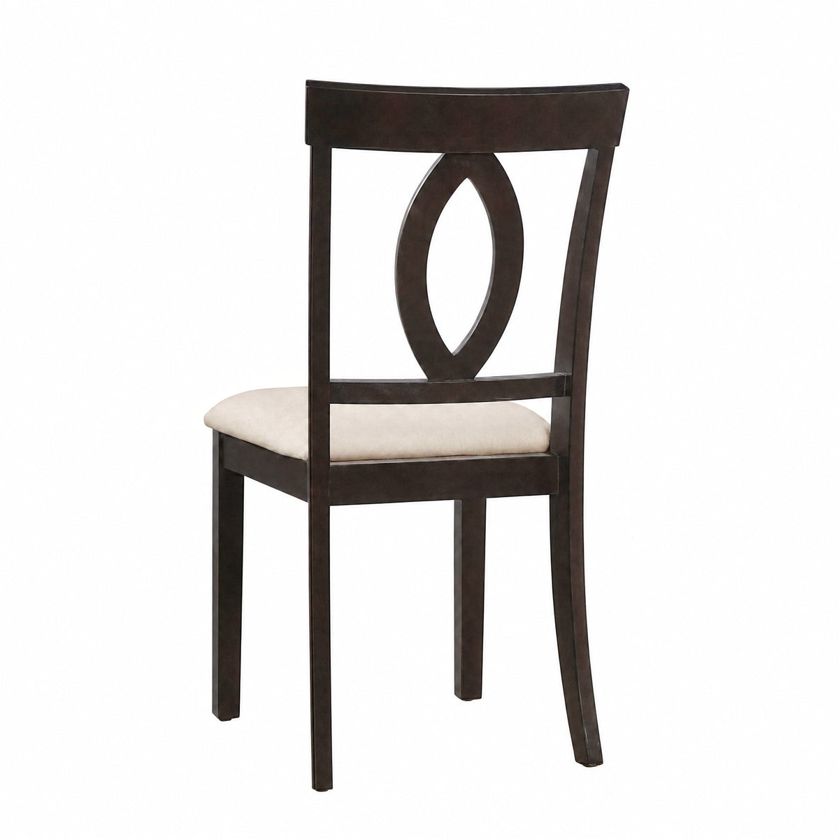 Rubberwood Dining Chairs with Upholstered Cushions