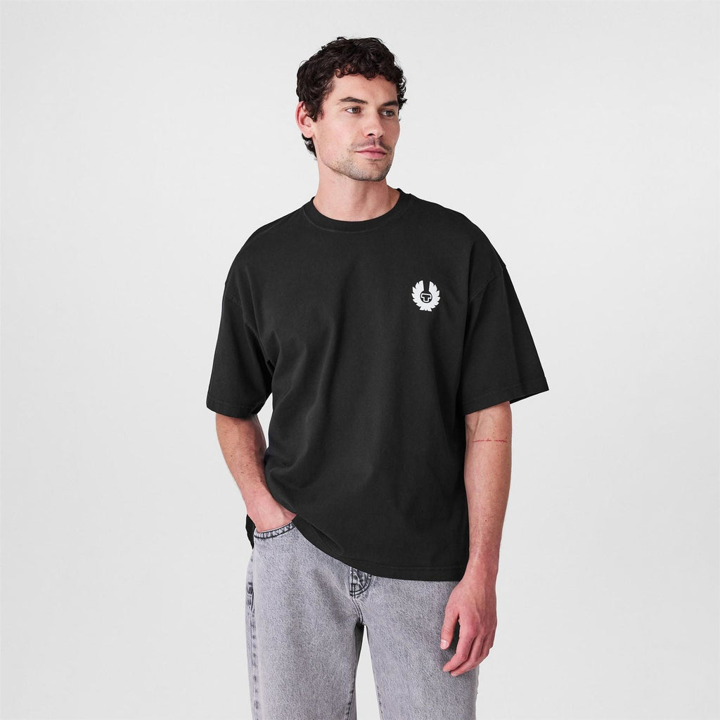 Belstaff Mens Drop Shoulder Oversized T Shirt