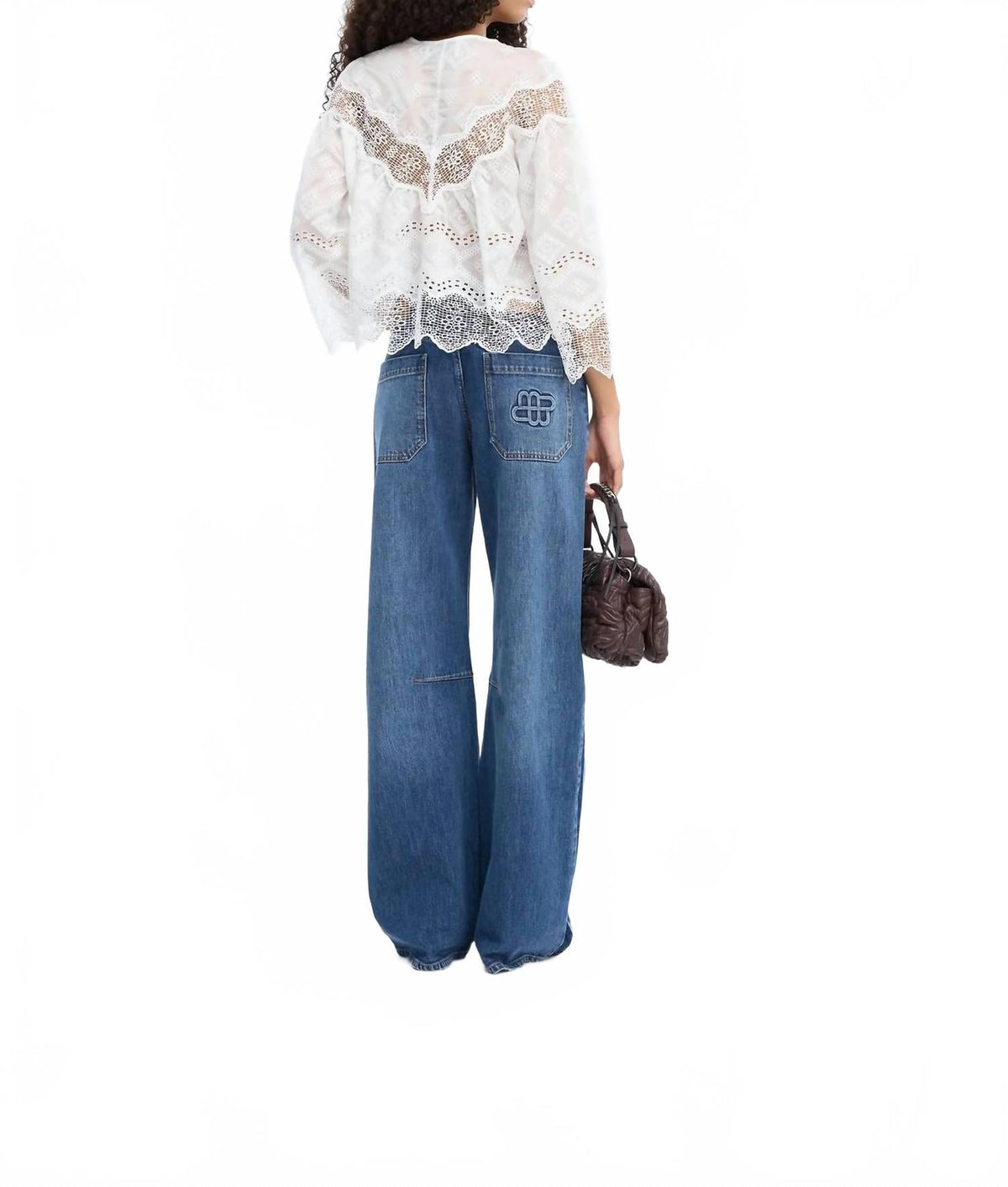 Valiance Blouse Top In White
