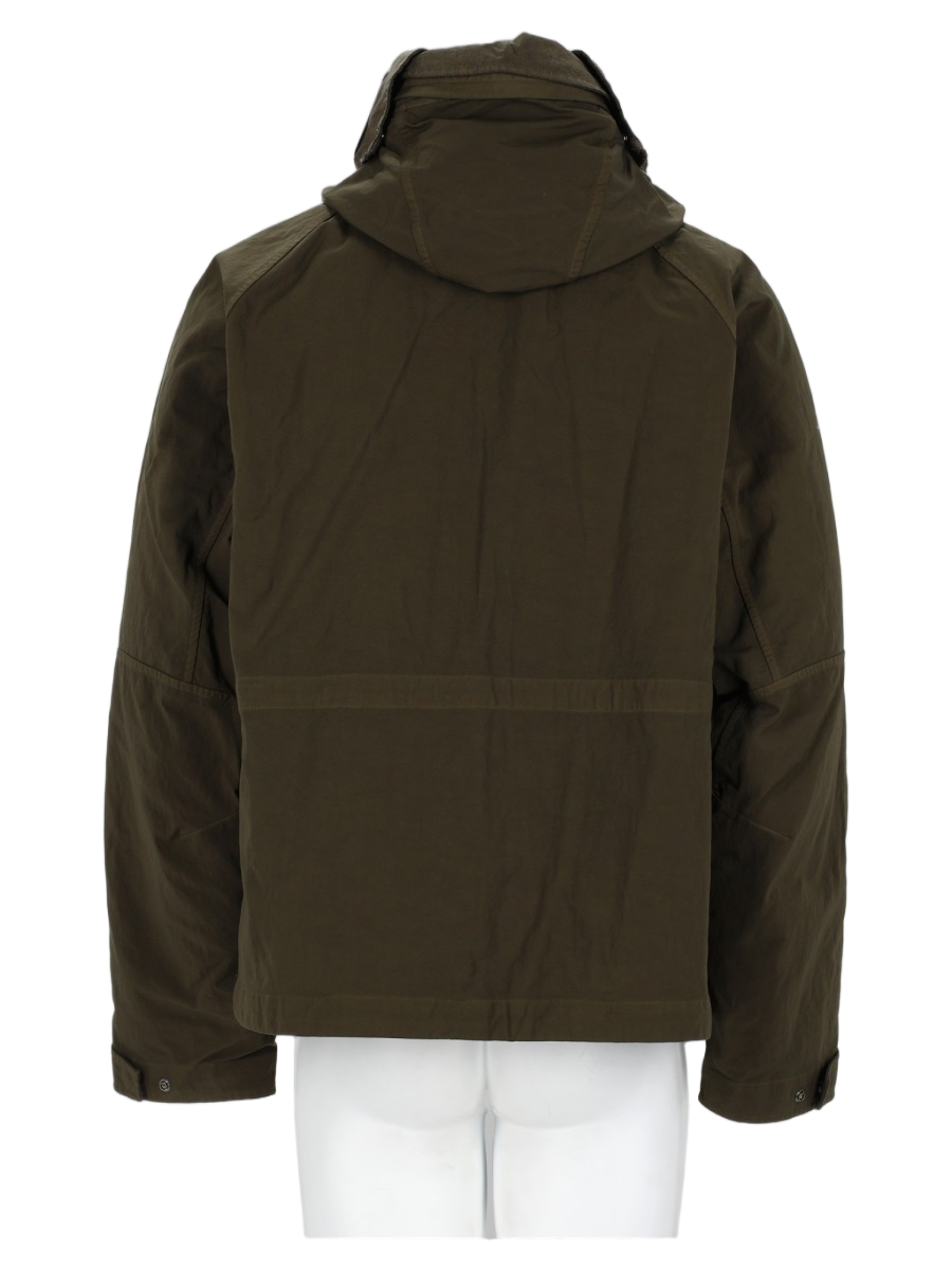 Military Green Adjustable Polyamide Jacket