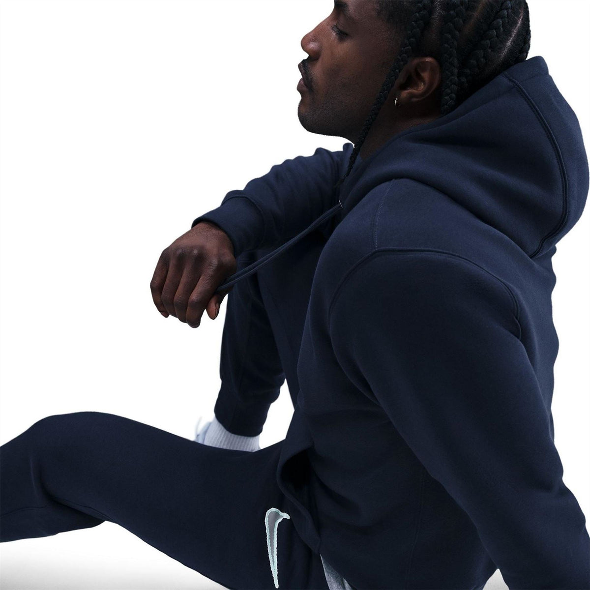 Nike Club Solid Patterned Slim Joggers
