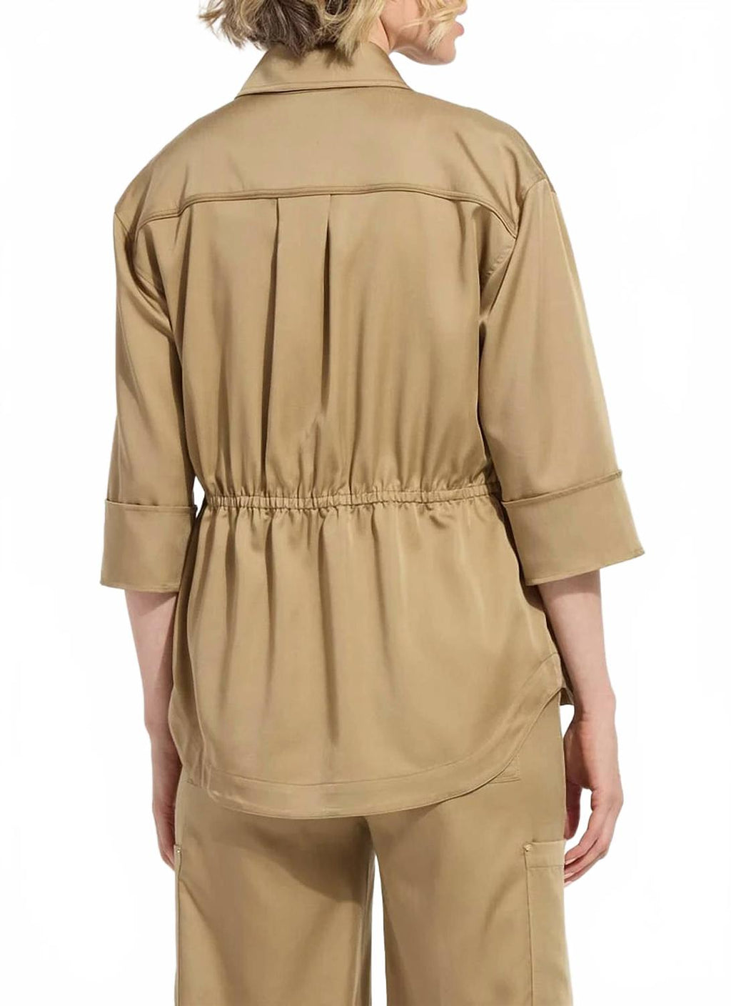 Jane Safari Overshirt In Raw Umber