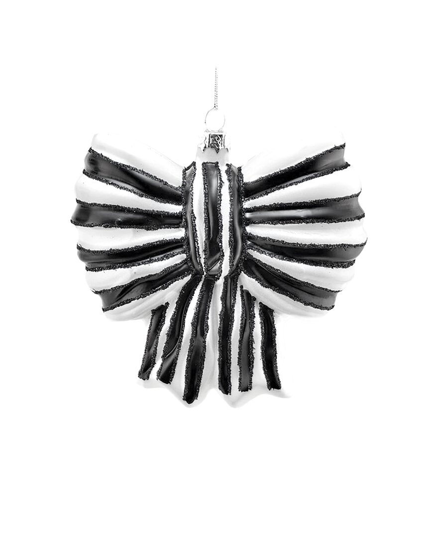 Cody Foster & Co. Handmade Large Striped Bow Ornament