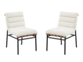 Upholstered Dining Chairs with Cushioned Seats and Sturdy Legs
