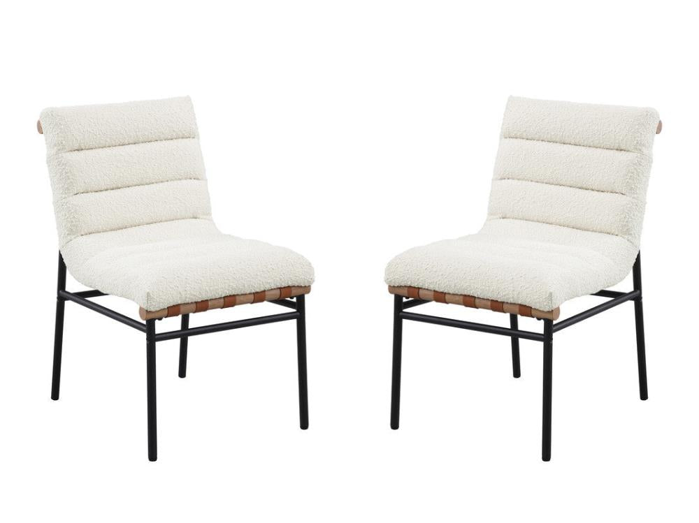 Upholstered Dining Chairs with Cushioned Seats and Sturdy Legs