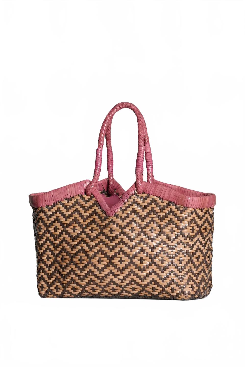 Women's Crudelia Tote Bag In Pink/natural/olive