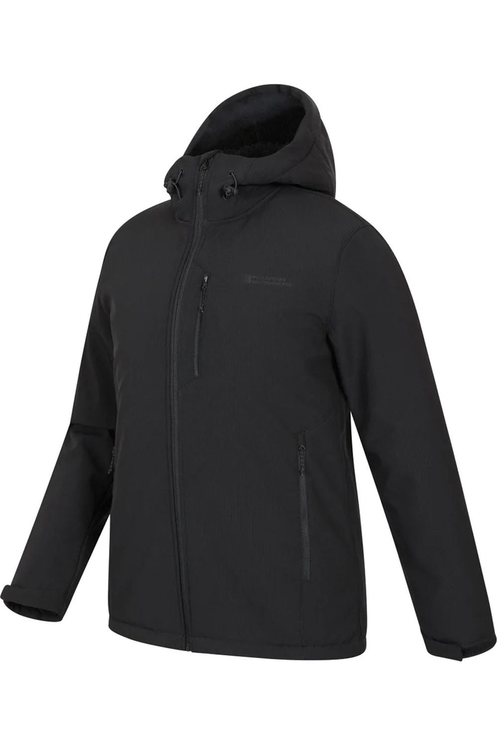 Mountain Warehouse Mens Charleston Faux Fur Lined Soft Shell Jacket