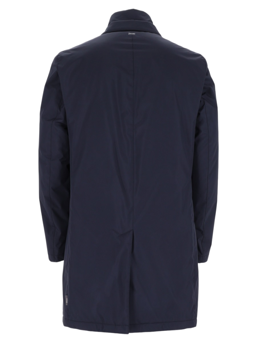 Tailored Blue Three-Button Polyester Jacket