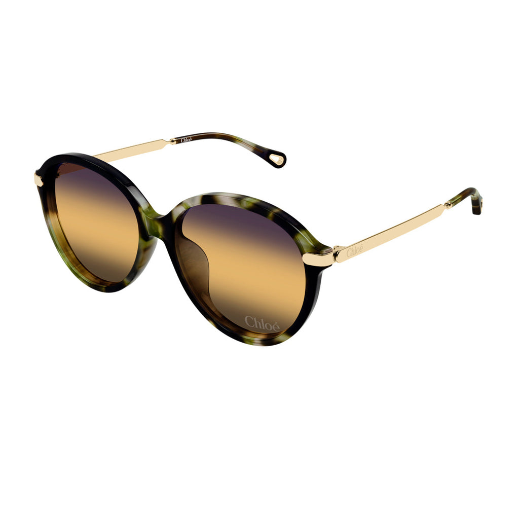 Round Sunglasses With Recycled Acetate Frame And Gradient Lenses