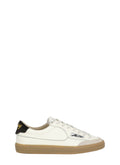 White Windscape Low Suede Leather Low-Top Sneakers