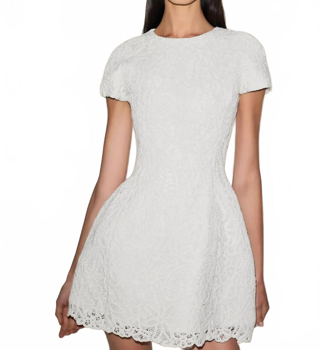 Regatta Mini Dress In Floral Macrame