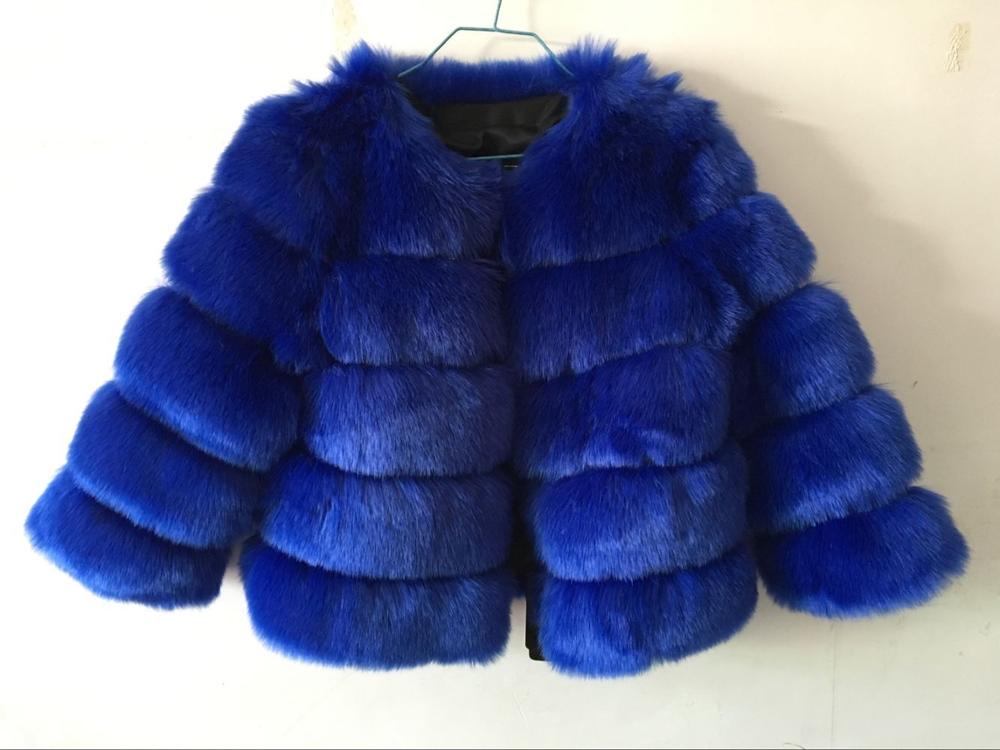 Mink Coats Women New Fashion Blue
