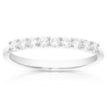 1/2 cttw Lab Grown Diamond Wedding Band in 14K White Gold For Women