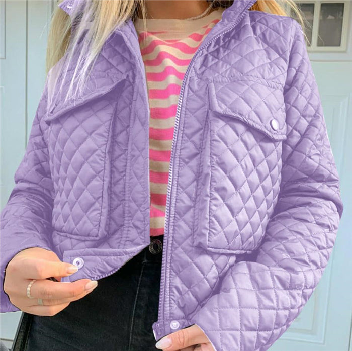 Fashion Winter Jacket Women Purple