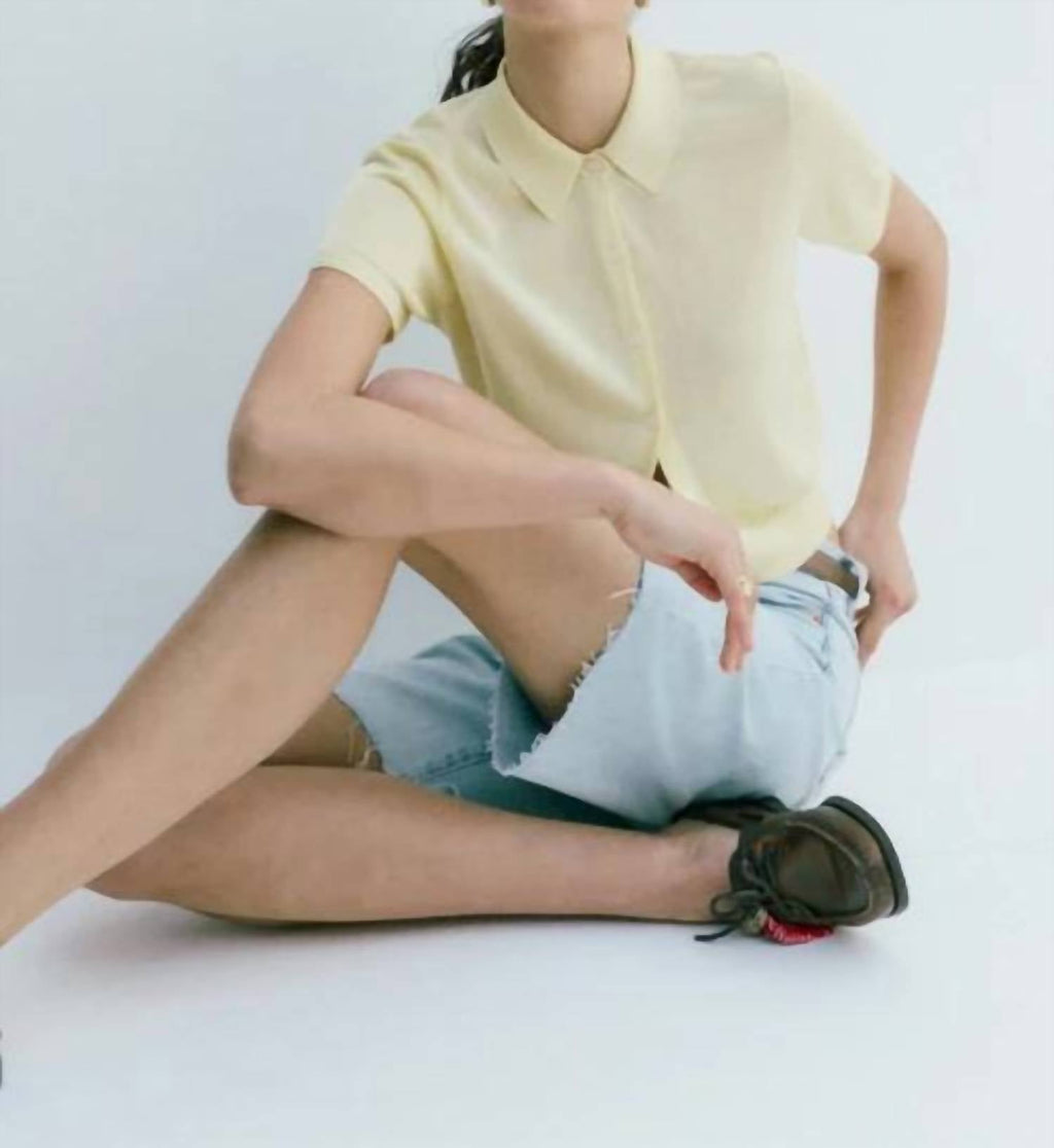 Nolan Relaxed Jean Shorts In Postcards Vintage