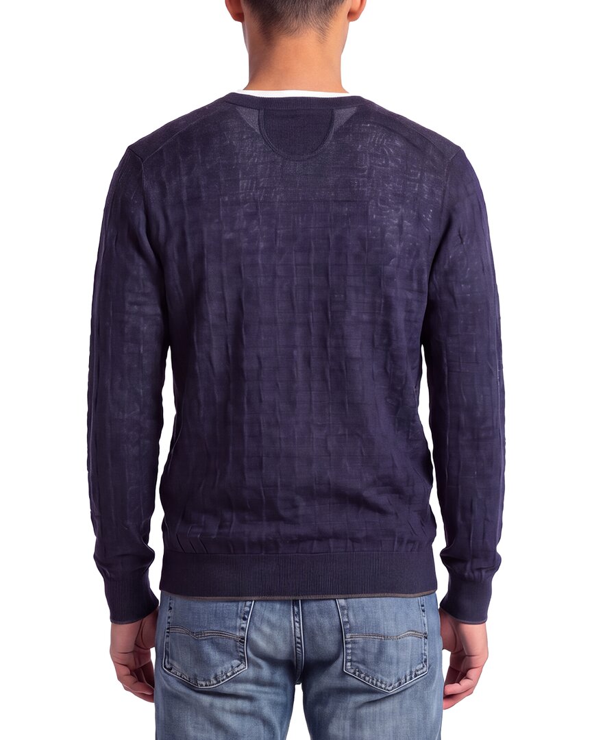 Raffi Jacquard Wool-Blend V-Neck Sweater