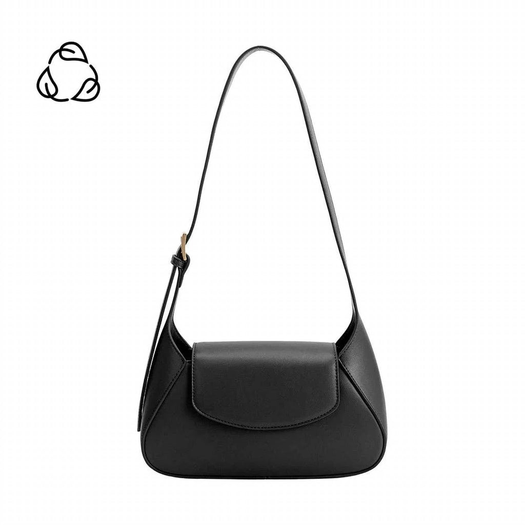 Women's Melody Recycled Vegan Leather Shoulder Bag In Black