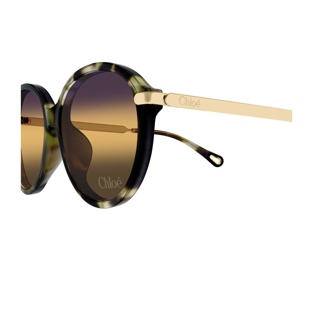 Round Sunglasses With Recycled Acetate Frame And Gradient Lenses