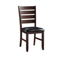 Set of 2 Contemporary Dining Chairs with Ladder Backs
