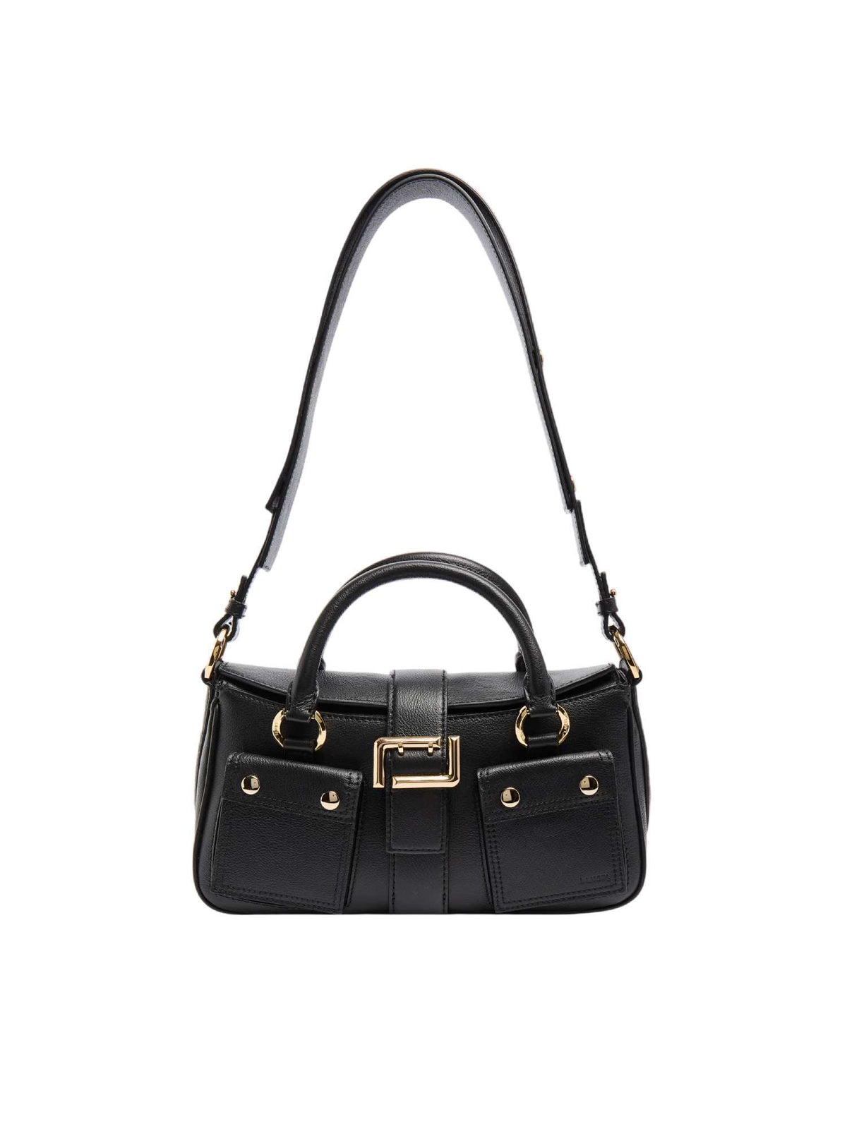 Rectangular Gold-Tone Accent Tote Bag