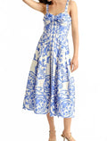Ingrid Midi Dress In Provence Blue