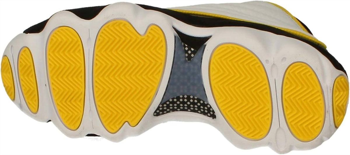Men's Pro Strong Mid-Top Basketball Shoes In White/black/tour Yellow