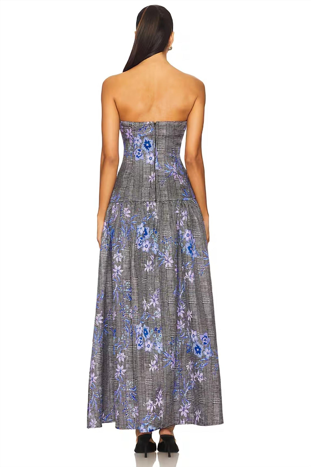 Allana Gown In Black Multi