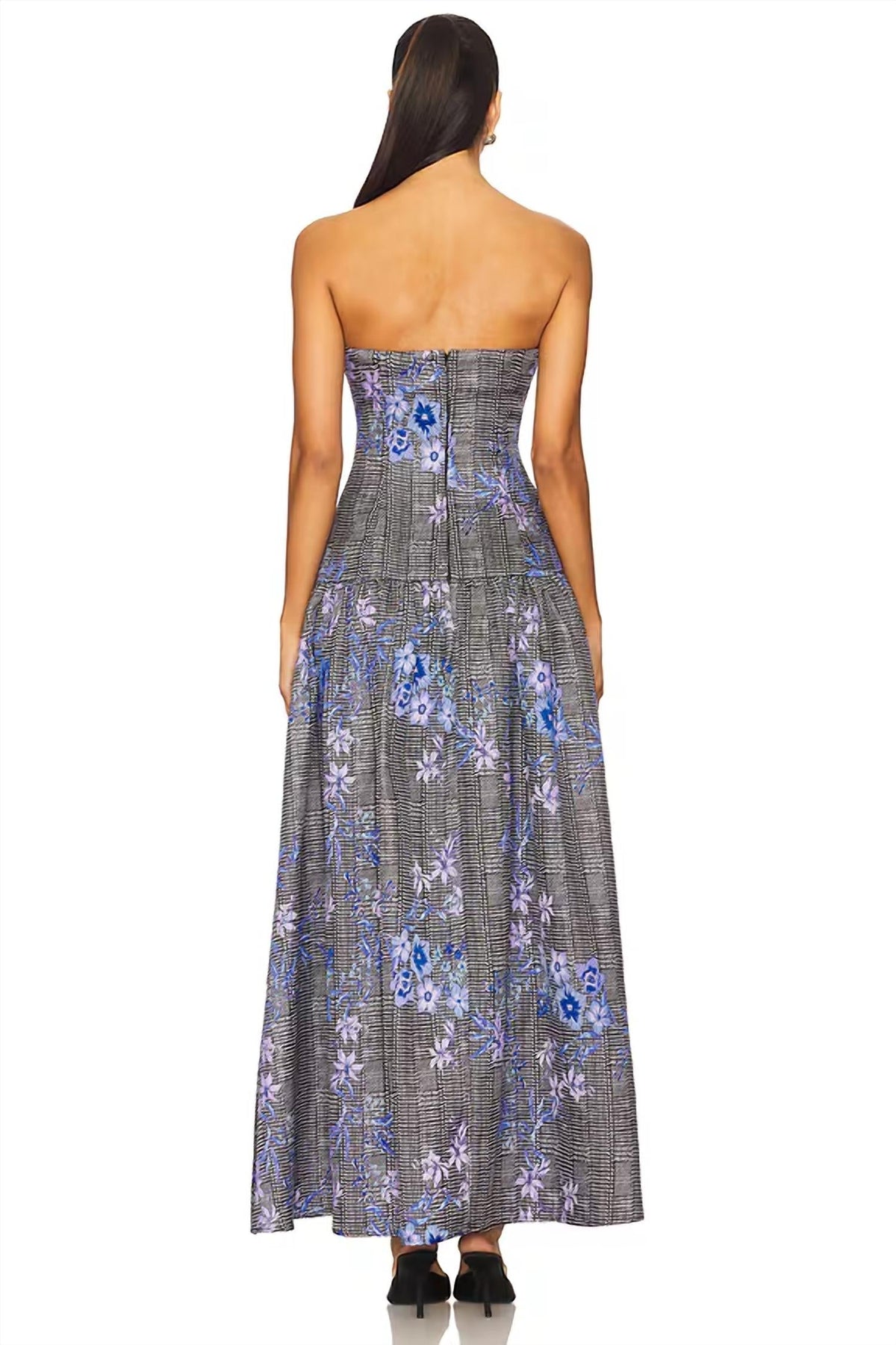 Allana Gown In Black Multi