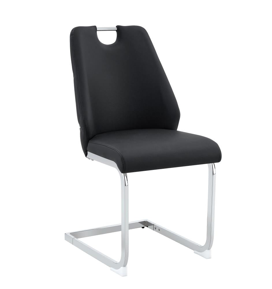 Set of 2 Modern Dining Room Chairs with Supportive Backs