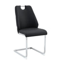 Set of 2 Modern Dining Room Chairs with Supportive Backs