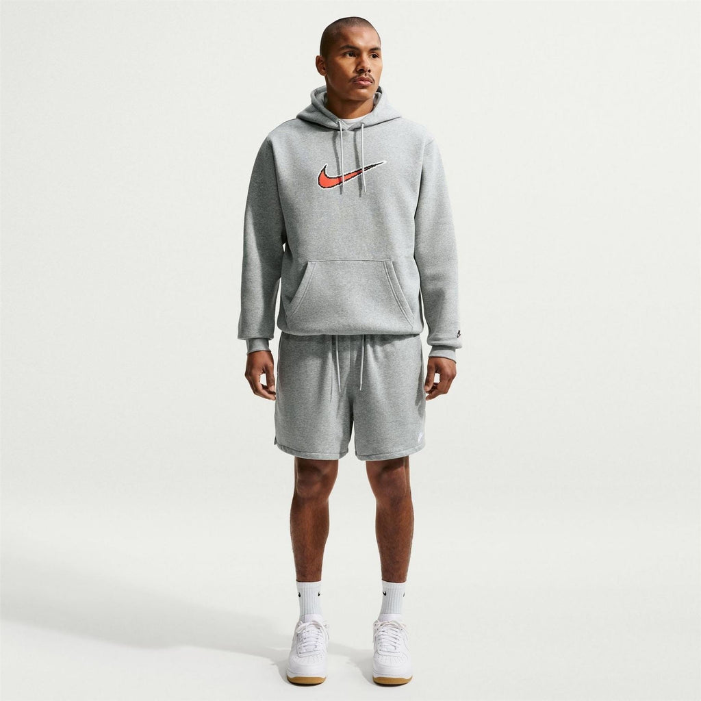 Nike Club Kangaroo Pocket Hooded Long Sleeve Sweatshirt