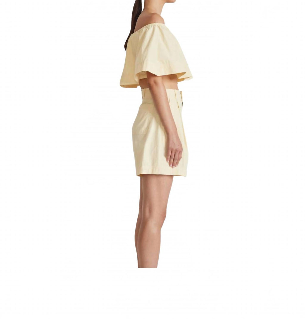 Francoise Pleated Short In Sunny Sunny
