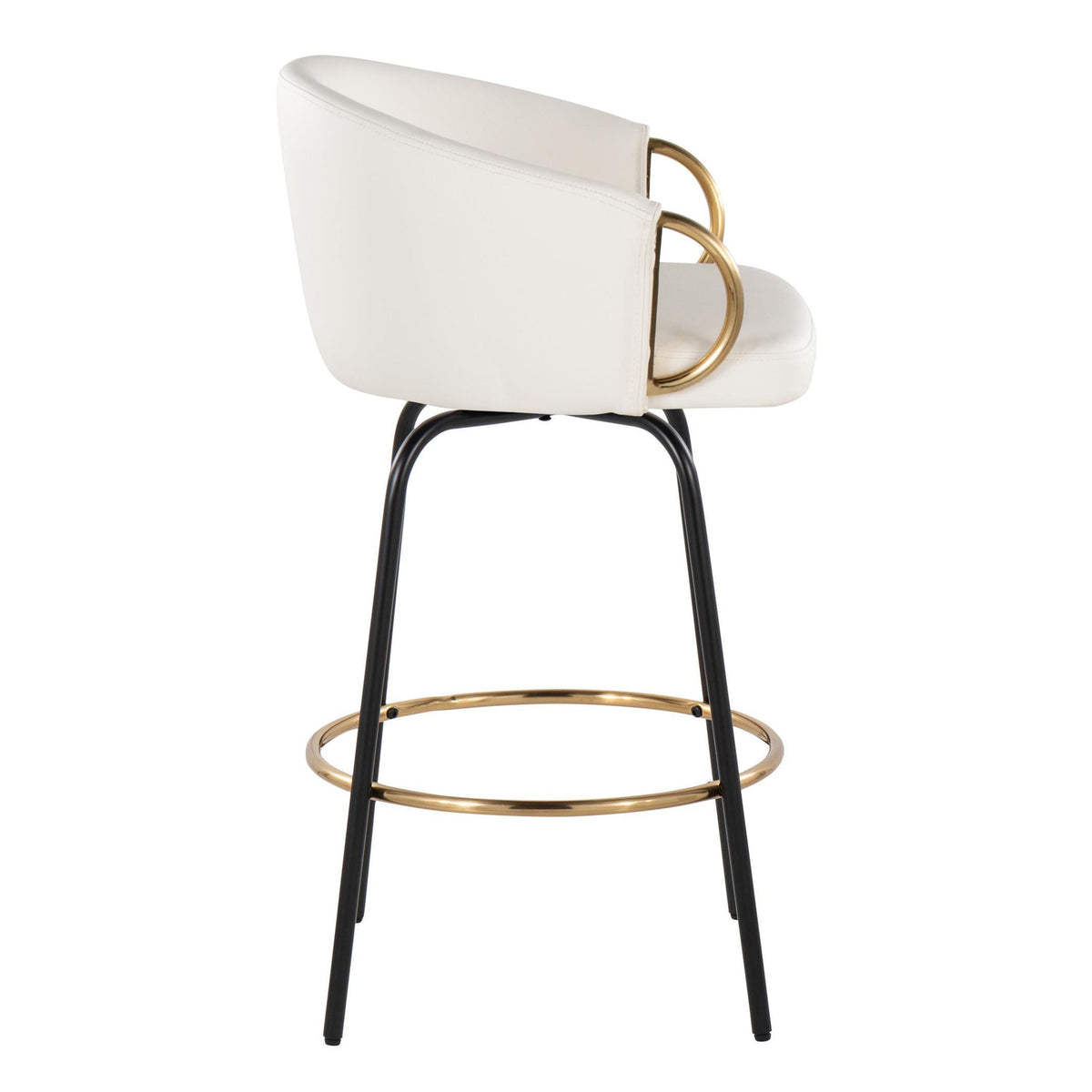 26-Inch Metal Frame Counter Chairs with Footrests