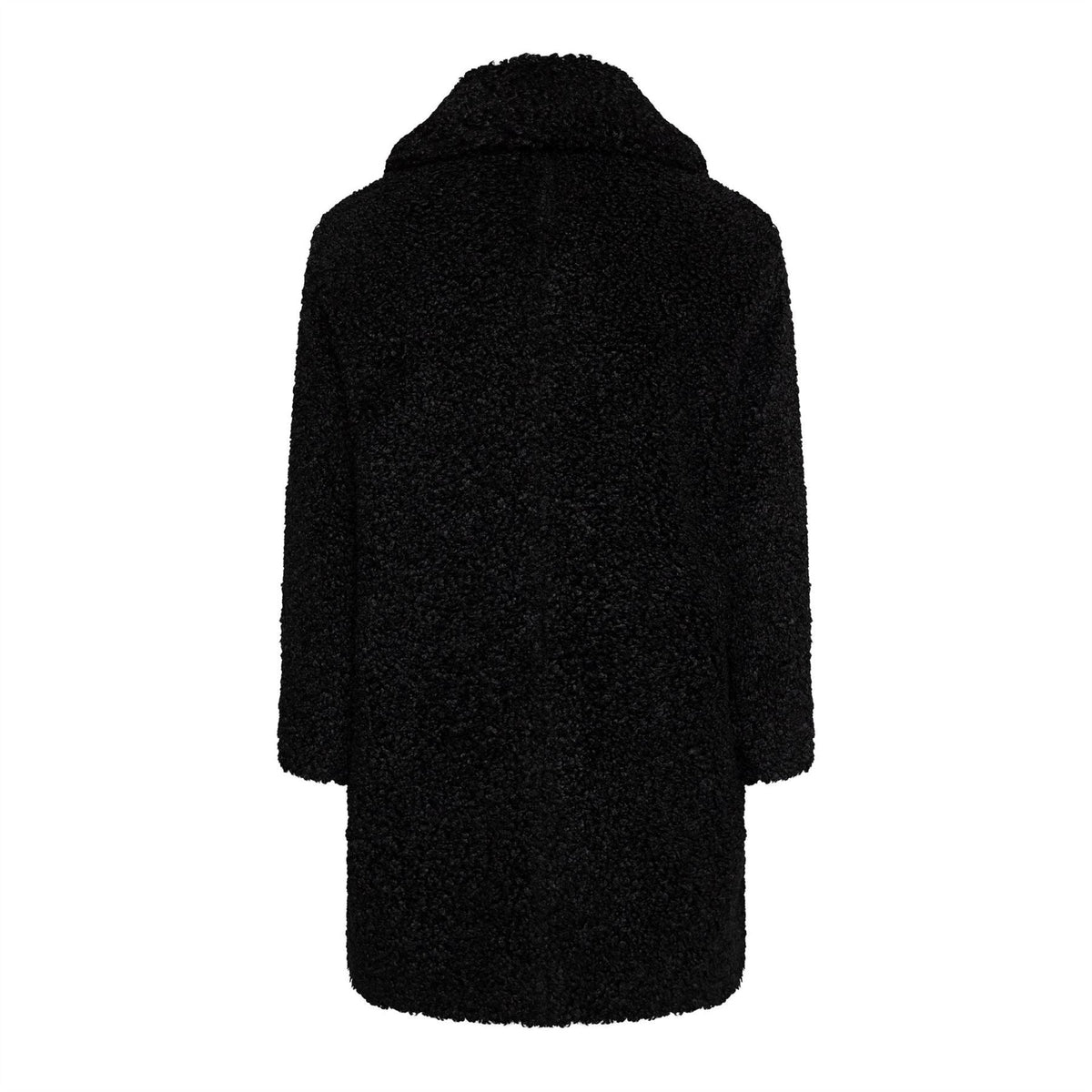Hugo Textured Teddy Bear Over Coat with Shirt Collar