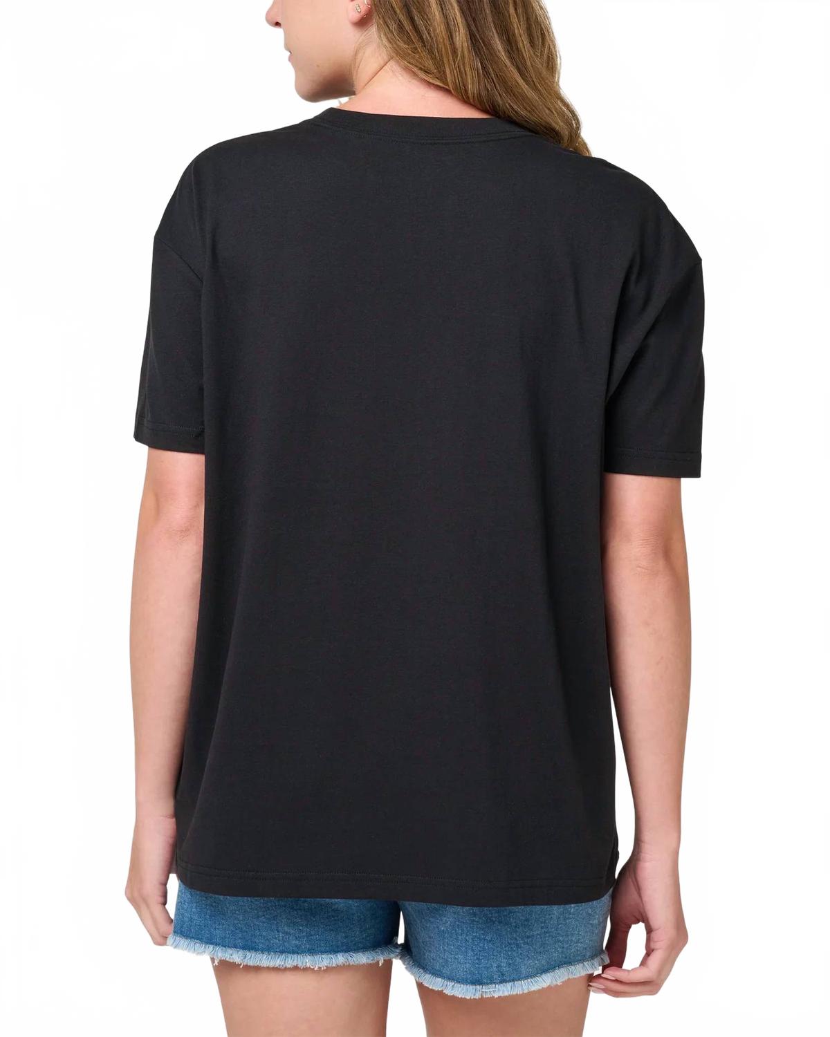 Riviera Short Sleeve Boyfriend T Shirt In Black